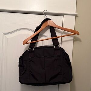 LeSportSac Black Nylon Tote Bag